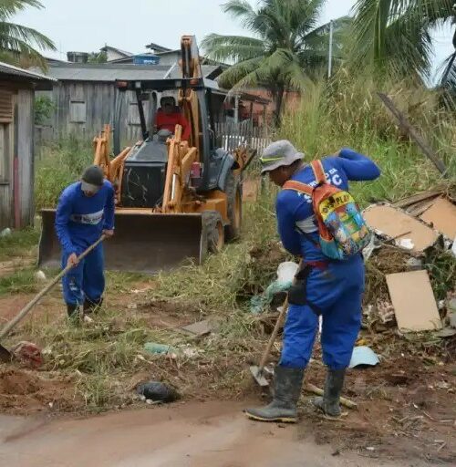 Limpeza em córregos das cidades amazônicas evita alagamentos e melhora vida da população