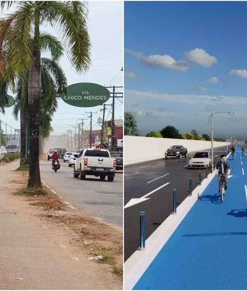 Revitalização da Via Chico Mendes une beleza e segurança para pedestres, ciclistas e condutores de veículos