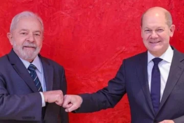 Lula participa de reunião com chanceler da Alemanha, Olaf Scholz
