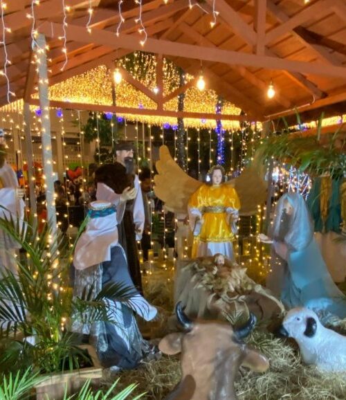 Ornamentação natalina em Rio Branco ganha presépio iluminado