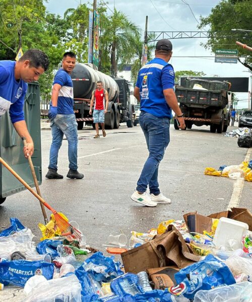 Prefeitura de Rio Branco comemora ação de limpeza realizada durante as 5 noites de carnaval