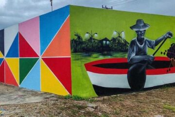 Apoiado pelo Programa Semear, projeto Cores do Pará leva a arte do muralismo a Bujaru