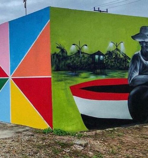 Apoiado pelo Programa Semear, projeto Cores do Pará leva a arte do muralismo a Bujaru