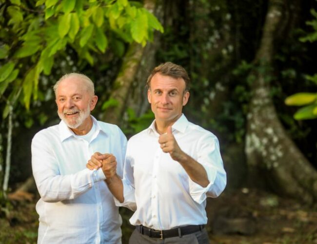 Em visita ao Pará, Lula e Macron firmam acordo de R$5 bilhões para a bioeconomia