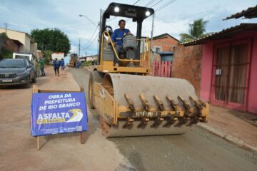 Programa Asfalta Rio Branco já movimenta a cidade com obras em todas as regionais