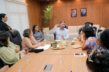 Nicolau Júnior se reúne com movimentos sociais e conselheiras do TCE para fortalecer ações de combate à violência de gênero