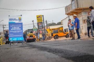 Prefeito de Rio Branco acompanha obras de recapeamento para melhorias viárias em Rio Branco