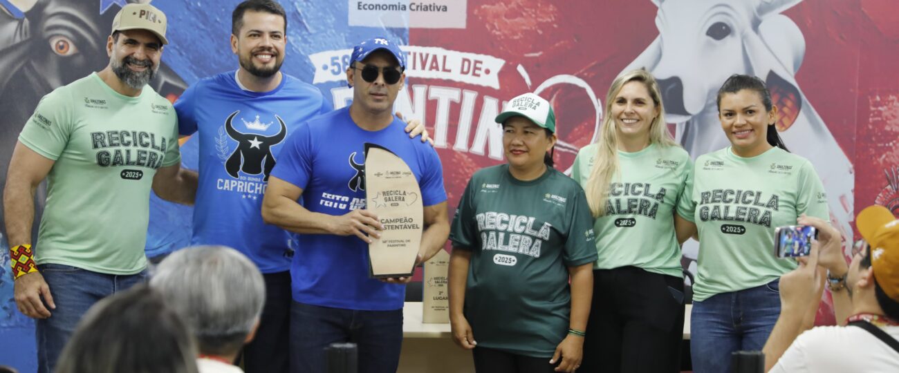 Boi Caprichoso leva título de Campeão Sustentável 2025 com 706,9kg quilos de resíduos reciclados