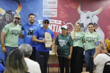 Boi Caprichoso leva título de Campeão Sustentável 2025 com 706,9kg quilos de resíduos reciclados