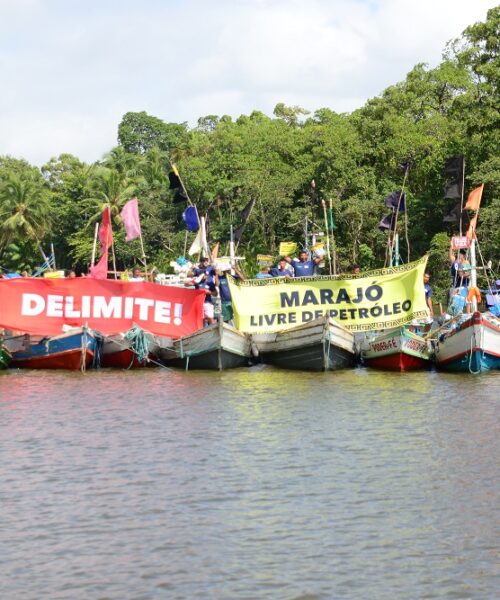 Pescadores do Marajó protestam contra exploração de petróleo na Foz do Amazonas