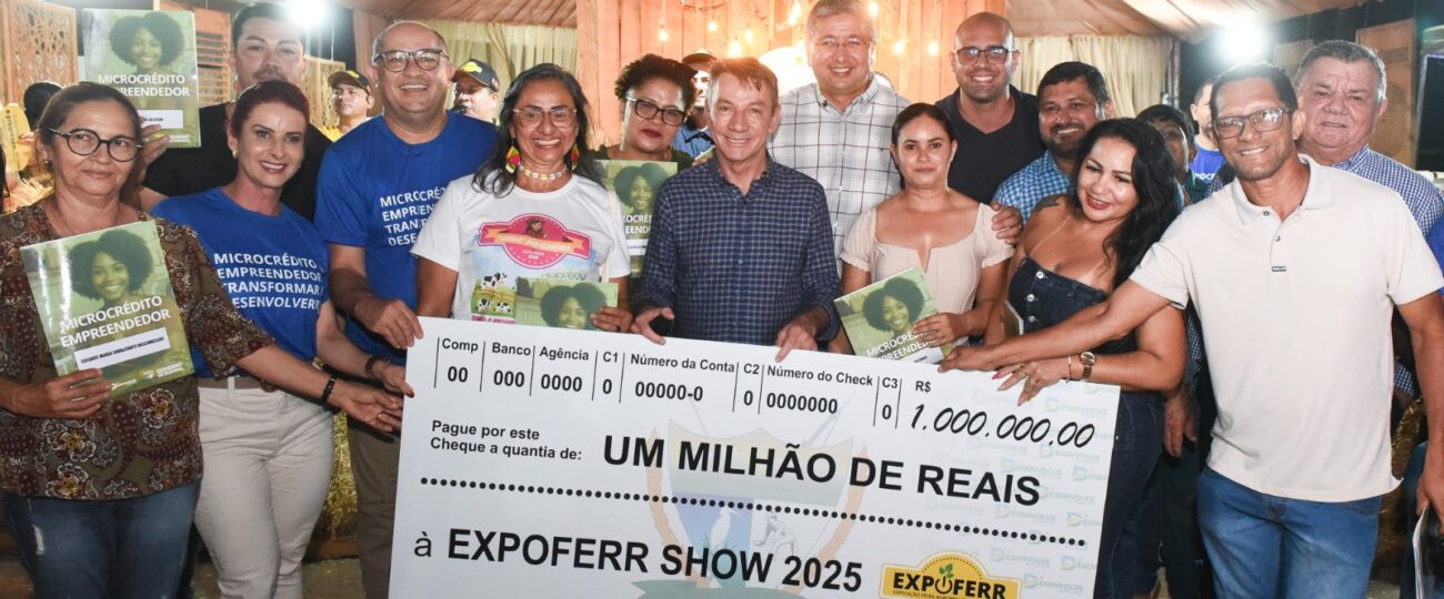 Governo de Roraima libera R$ 1 milhão em microcrédito para empreendedores durante a Expoferr Show 2025