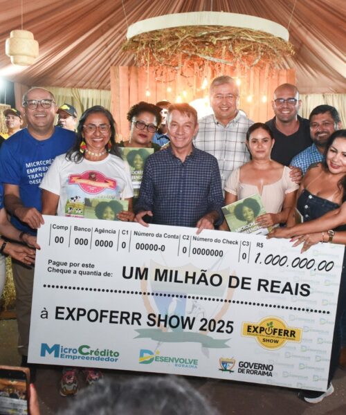 Governo de Roraima libera R$ 1 milhão em microcrédito para empreendedores durante a Expoferr Show 2025