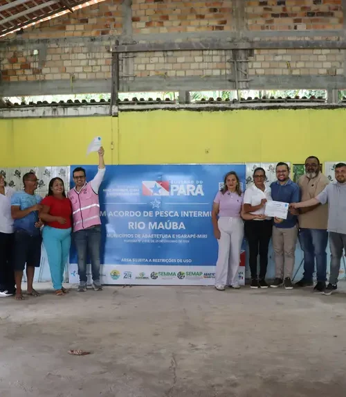 Governo do Pará entrega embarcação e sinalização para fortalecer acordo de pesca no rio Maúba