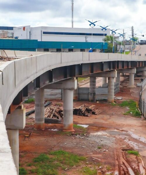 Elevado da AABB entra na fase final de concretagem e se aproxima da conclusão em Rio Branco