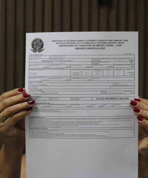 Itertins passa a emitir CCIR junto ao processo de titulação de terras no Tocantins
