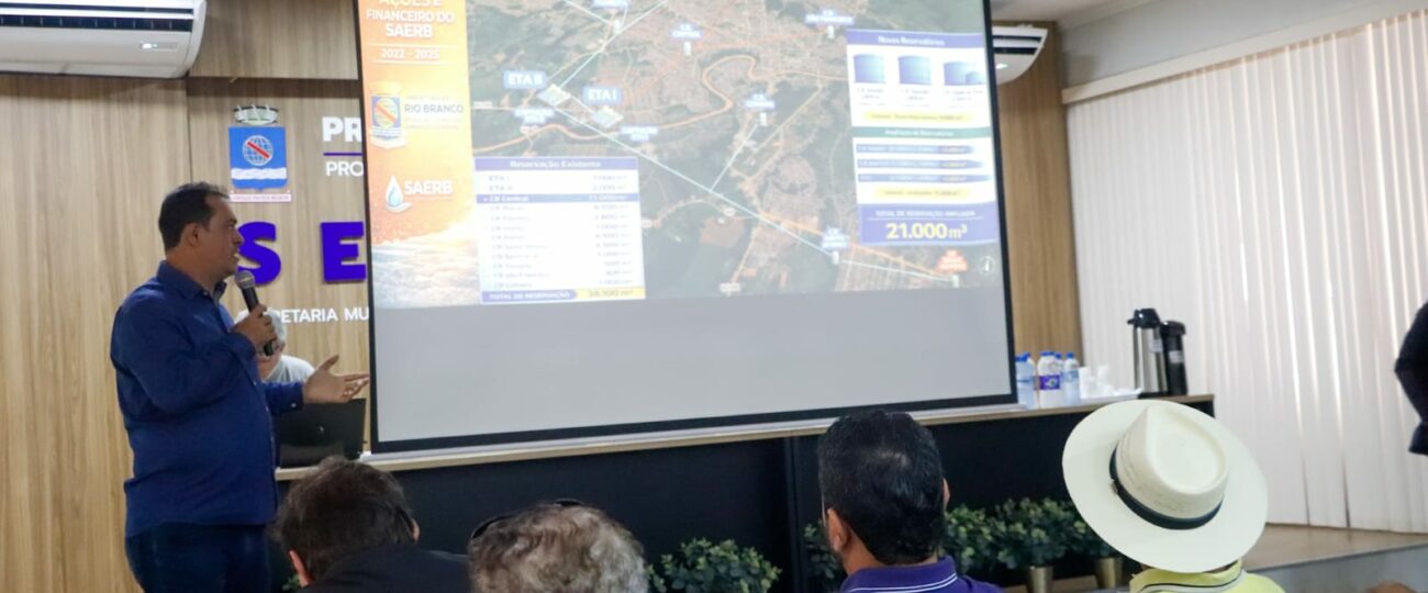 Prefeitura de Rio Branco anuncia investimento de R$ 51,5 milhões para ampliar sistema de água e esgoto