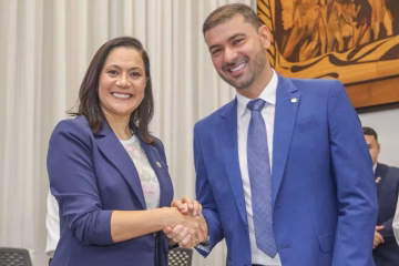 Nicolau parabeniza Mailza e declara ter confiança no comando dela sob o Palácio do Governo