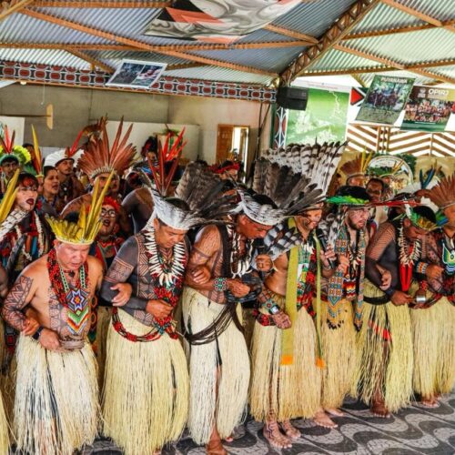 Povo Puyanawa celebra os 26 anos da demarcação do seu território, no Acre
