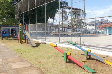 Revitalização da quadra da Habitasa avança e reforça investimentos em esporte e lazer em Rio Branco